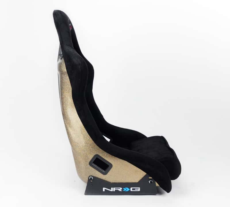 NRG — NRG FRP Bucket Seat ULTRA Edition - Large (Black Alcantara/Gold Glitter Back) - view 3
