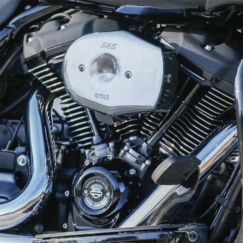 S&S Cycle — S&S Cycle 17-23 M8 Touring/18-23 BT Stealth Air Cleaner Kit w/ Chrome Tribute Cover - view 1
