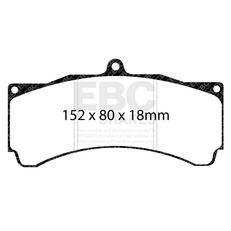EBC — EBC Brakes Bluestuff Street and Track Day Brake Pads
Disc Brake Pad - view 8