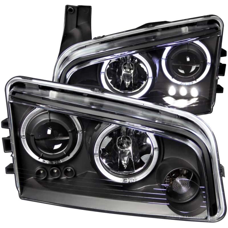 ANZO — ANZO 2006-2010 Dodge Charger Projector Headlights w/ Halo Black
Head Light Set
HdLtSet - view 1