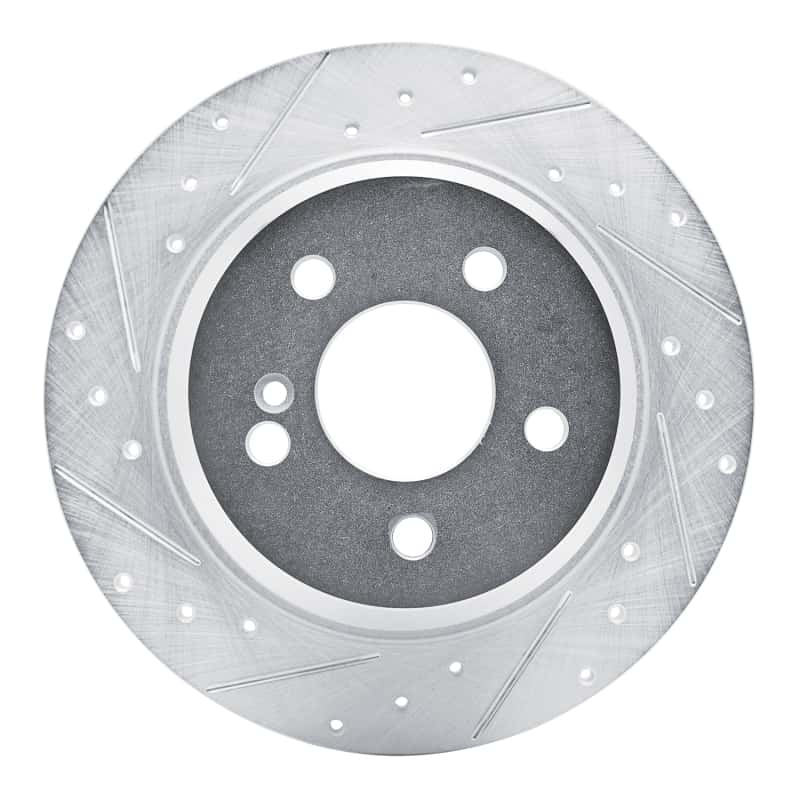 R1 Concepts — R1 03-06 Mercedes-Benz SL500 Rear Left Drilled & Slotted Silver Brake Rotor
R1 Brake Rotor Drill - view 1