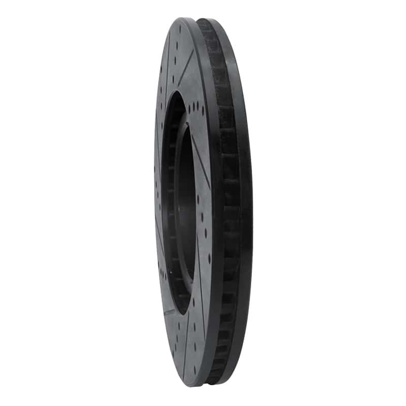 R1 Concepts — R1 09-11 Lexus GS350 Right Front Drilled & Slotted Black Brake Rotor
R1 Brake Rotor Drill - view 4