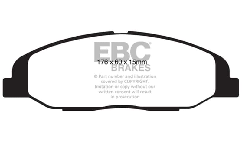 EBC — EBC 08-13 Cadillac CTS 3.0 Ultimax2 Front Brake Pads
Disc Brake Pad - view 1