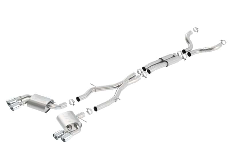 Borla — Borla Chevy 16-17 Camaro 6.2L ATAK Catback w/ Dual Tips (NPP) Dual Split Rear Exit
Cat-Back System - view 2