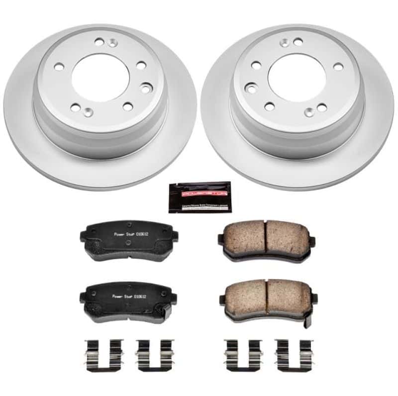 PowerStop — Power Stop 09-12 Hyundai Elantra Rear Z17 Evolution Geomet Coated Brake Kit - view 1