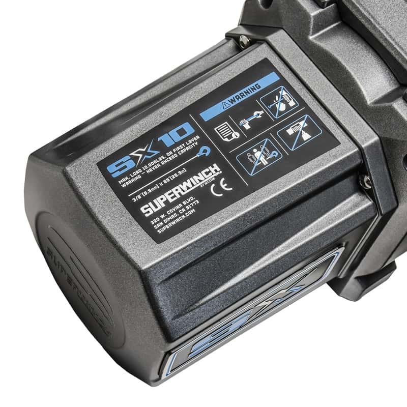 Superwinch — Superwinch 10000 LBS 12V DC 3/8in x 80ft Synthetic Rope SX 10000 Winch
Winch - view 10