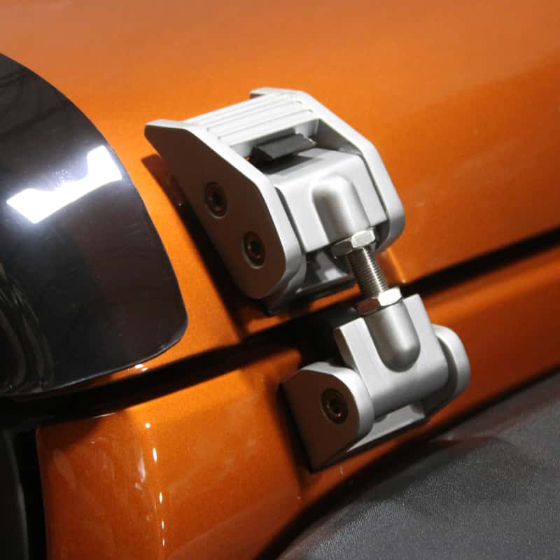 Rugged Ridge — Rugged Ridge 07-18 Jeep Wrangler JK Silver Hood Catch Kit
Hood Latch Assembly
OFFROAD_EXTERIOR - view 2