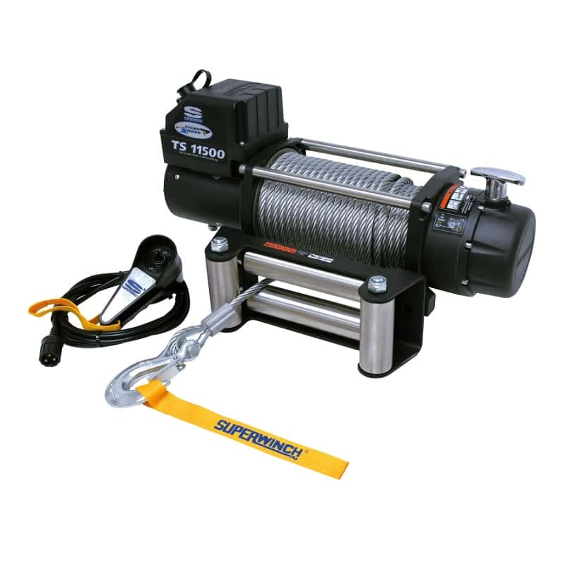 Superwinch — Superwinch 11500 LBS 12V DC 3/8in x 84ft Steel Rope Tiger Shark 11500 Winch
Winch - view 3