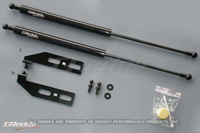 GReddy — GReddy 93-96 Mazda RX7 FD3S Engine Hood Lifter Kit (Designed for OEM weight hoods) - view 1