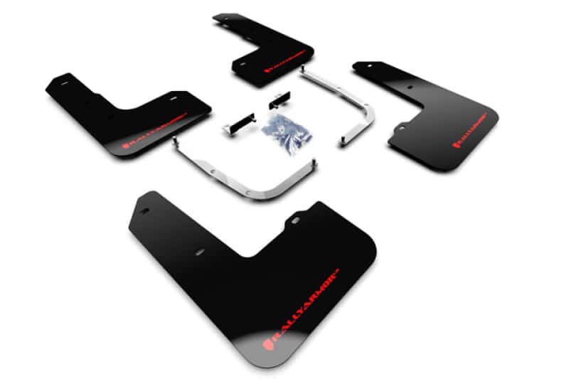 Rally Armor — Rally Armor 19-22 Hyundai Veloster N Black UR Mud Flap w/ Red Logo
Mud Flap - view 1