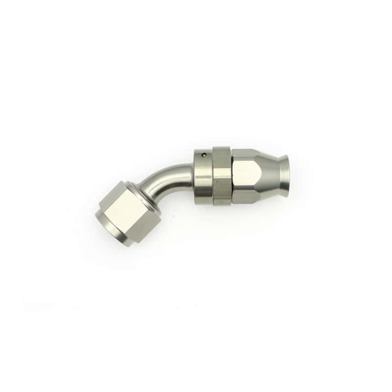 DeatschWerks — DeatschWerks 8AN Female Swivel 45-Degree Hose End PTFE (Incl. 1 Olive Insert) - view 5