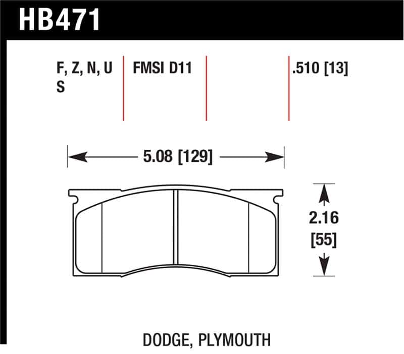 Hawk Performance — Hawk HPS Street Brake Pads
Disc Brake Pad - view 1