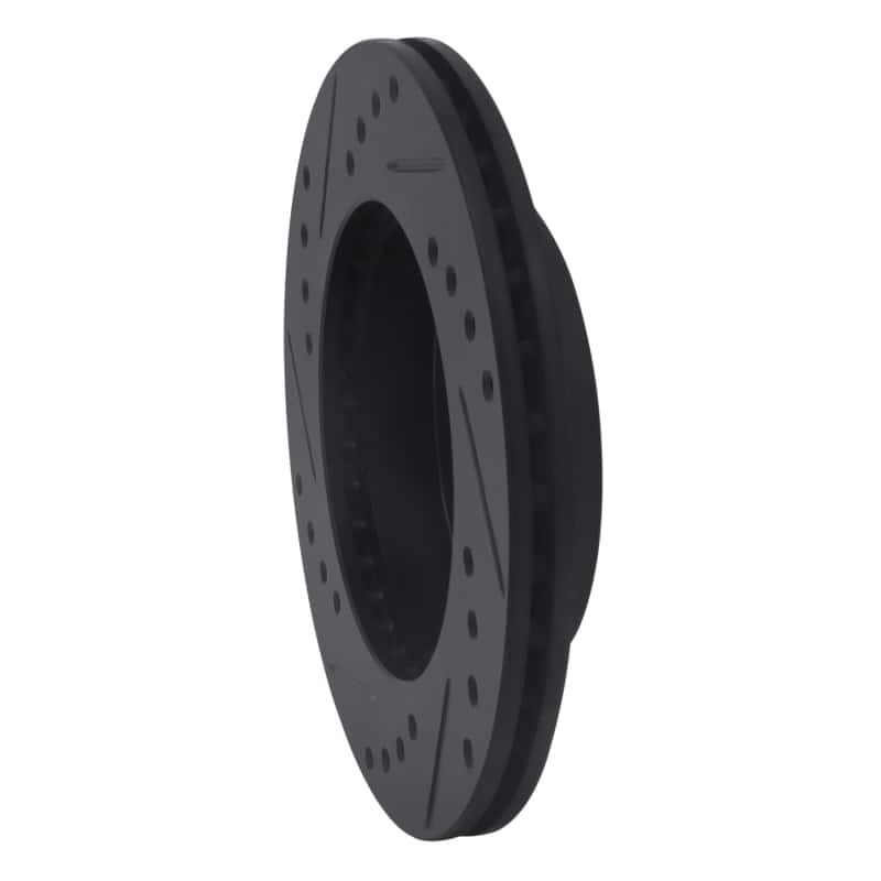 R1 Concepts — R1 99-05 Toyota Echo Front Right Drilled & Slotted Black Brake Rotor
R1 Brake Rotor Drill - view 4