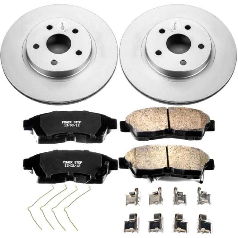 PowerStop — Power Stop 96-00 Toyota RAV4 Front Z17 Evolution Geomet Coated Brake Kit - view 1