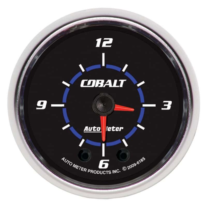 AutoMeter — Autometer Cobalt 2-1/16in 12 Hour Analog Clock
2" CLOCK ANALOG CB - view 1