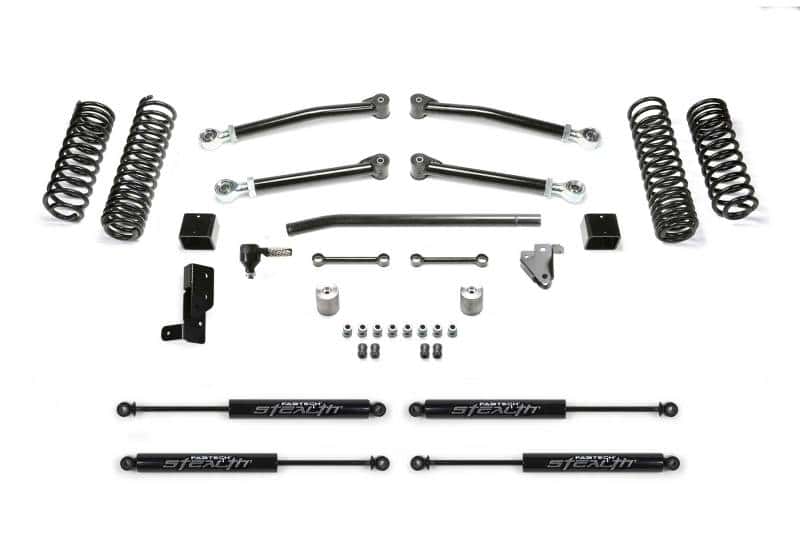 Fabtech — Fabtech 18-21 Jeep JL 4WD 4-Door 3in Trail w/Stealth
LftKt-Suspw/Shock - view 1