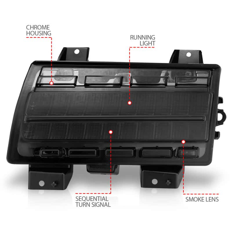 ANZO — ANZO Wrangler 18-21/Gladiator 20+ LED Side Marker Lights Smoke w Sequential Signal
TurnSignalPkLtAssy
SideMrkrLghtAssy - view 11