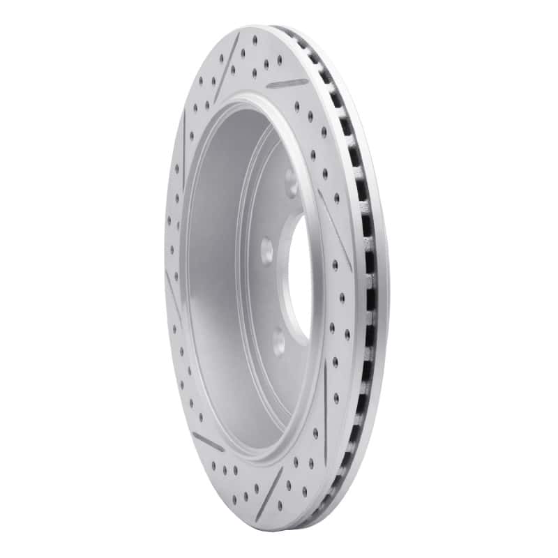 R1 Concepts — R1 07-17 Ford Expedition Rear Right Drilled & Slotted Geo-Carbon Rotor - view 4