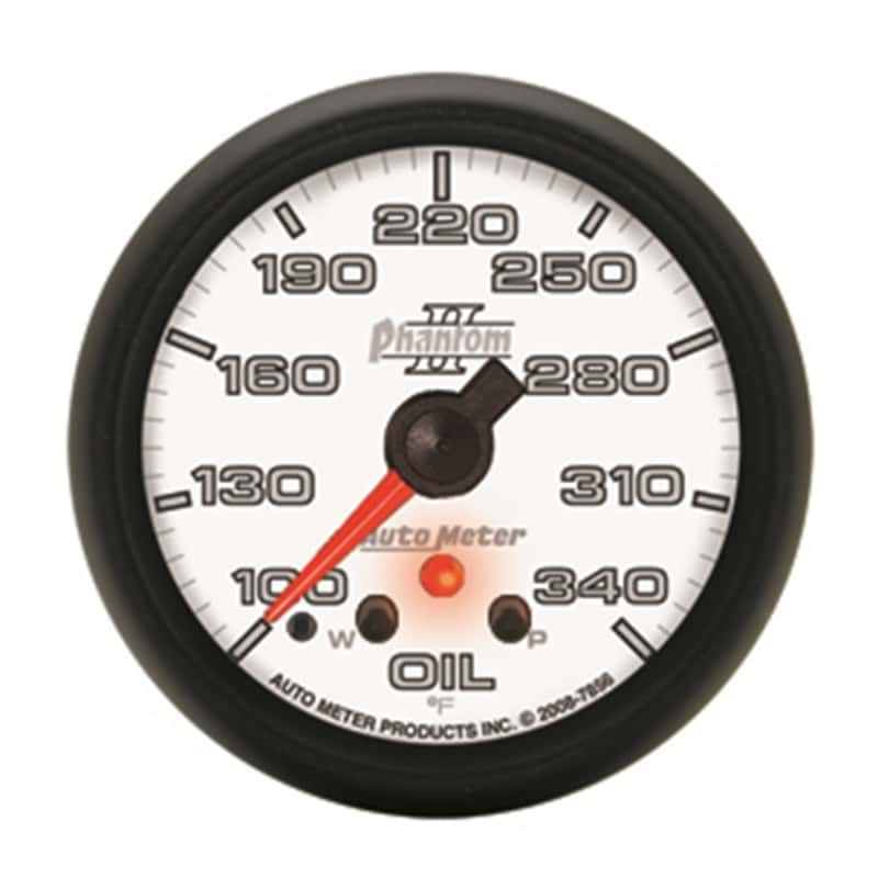 AutoMeter — AutoMeter Gauge Oil Temp 2-5/8in. 340 Deg. F Stepper Motor W/ Peak & Warn Phantom II
2-5/8" OIL TEMP, 100 - view 1
