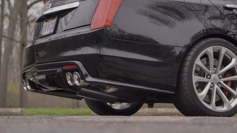 Stainless Works — Stainless Works 2016-18 Cadillac CTS-V Sedan Axle Back System Dual-Mode Turbo Mufflers 4in Tips
Exhaust System - view 7