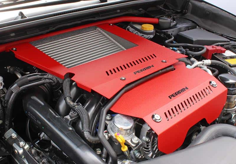 Perrin Performance — PERRIN 15-21 Subaru WRX Engine Cover Kit (Intercooler & Pulley Covers Incl.) - Red - view 6