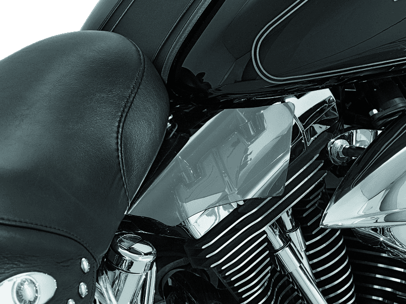 Kuryakyn — Kuryakyn Saddle Shields Heat Deflectors 00-17 Softail Smoke - view 2