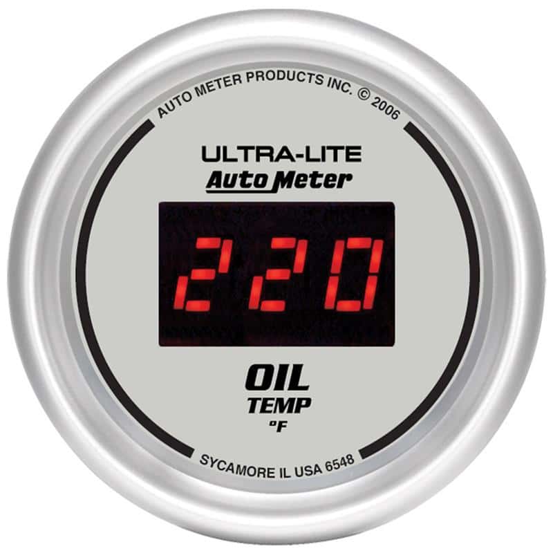AutoMeter — Autometer Ultra-Lite 52MM 0-340 Deg F Digital Oil Temperature
2-1/16" OIL TEMP, 0- - view 2