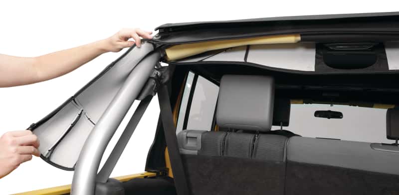 Bestop — Bestop 07-18 Jeep Wrangler JK 4-Door Sport Bar Cover (Black Diamond) - view 1