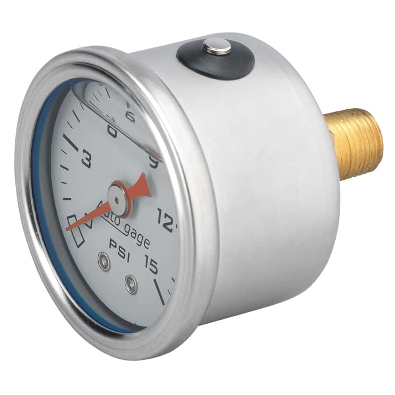 AutoMeter — Autometer AutoGage 1.5in Liquid Filled Mechanical 0-15 PSI Fuel Pressure Gauge - White
Ga Press 15psi Wht - view 7
