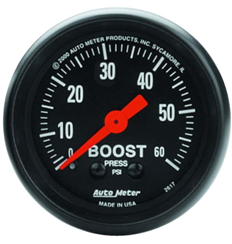 AutoMeter — Autometer Z Series 52mm 0-60 PSI Mechanical Boost Gauge
GA 2" BST 60PSI M Z - view 2