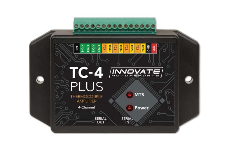 Innovate Motorsports — Innovate TC-4 PLUS (4 Channel Thermocouple for MTS)
TC-4 PLUS TC Amp - view 2