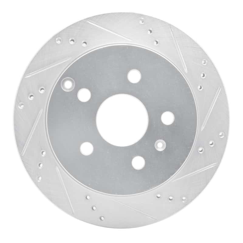 R1 Concepts — R1 10-17 Chevrolet Equinox Rear Right Drilled & Slotted Silver Brake Rotor
R1 Brake Rotor Drill - view 1