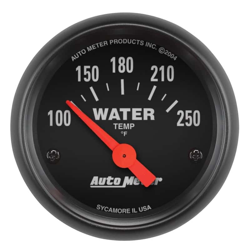 AutoMeter — Autometer Z-Series 52mm 100-250 Degrees F. SSE Water Temp Gauge
GA 2" WT 250F ELEC Z - view 1