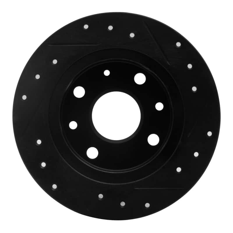 R1 Concepts — R1 90-93 Mazda Miata Rear Left Drilled & Slotted Black Brake Rotor
R1 Brake Rotor Drill - view 5
