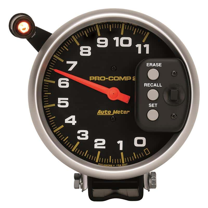 AutoMeter — Autometer 5 inch 11000 RPM Single Range w/ Pro-Comp 2 & Memory Tachometer
5" TACH, 11,000 RPM, - view 3