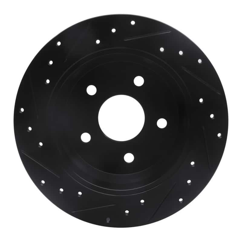 R1 Concepts — R1 99-04 Jeep Grand Cherokee Rear Right Drilled & Slotted Black Brake Rotor
R1 Brake Rotor Drill - view 5