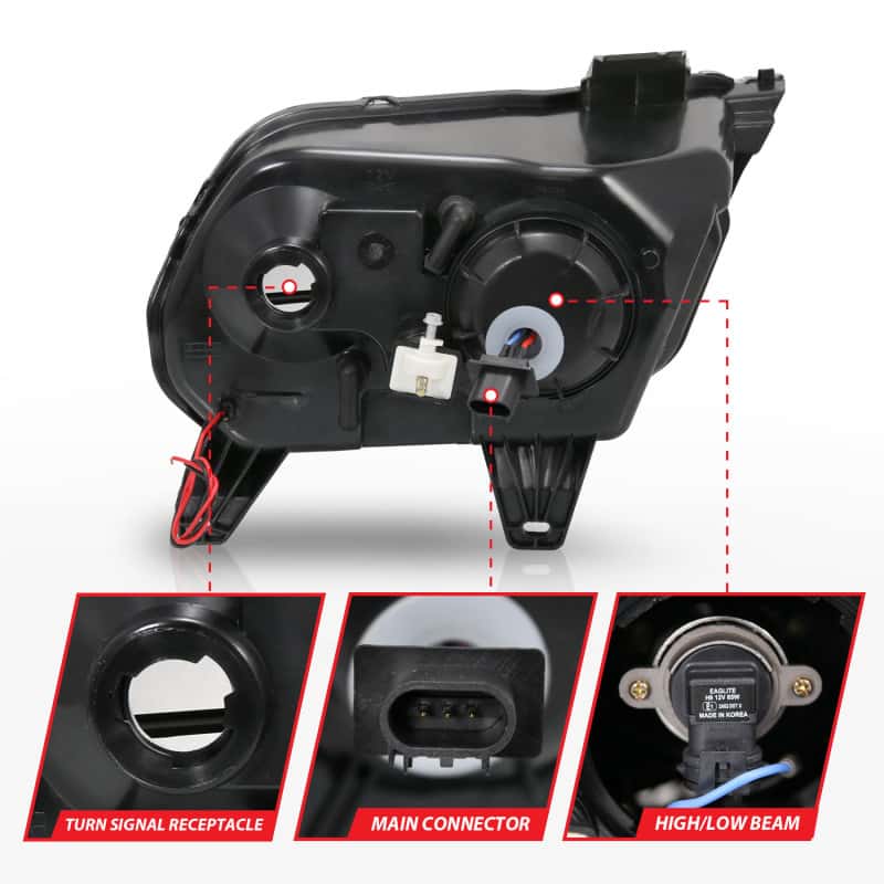 ANZO — ANZO 2010-2014 Ford Mustang Projector Headlights w/ Halo Black (CCFL)
Head Light Set
HdLtSet - view 12