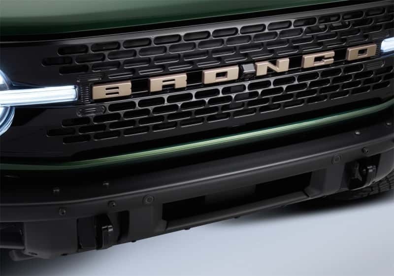 Ford Racing — Ford Racing 2021+ Bronco Grille Lettering Overlay Kit - Bronze
Grille Emblem - view 6