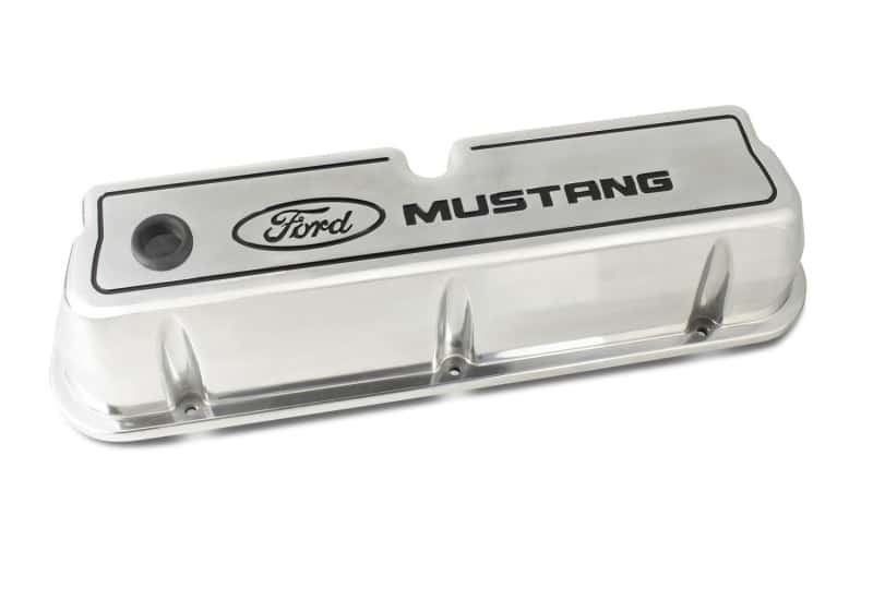 Ford Racing — Ford Racing Ford 289/302/351W Die-Cast Valve Covers - Polished w/Black Logo
Valve Cover Set - view 9
