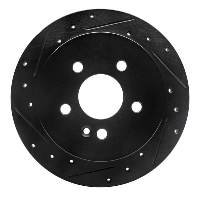 R1 Concepts — R1 98-05 Mercedes-Benz ML320 Rear Right Drilled & Slotted Black Brake Rotor
R1 Brake Rotor Drill - view 1