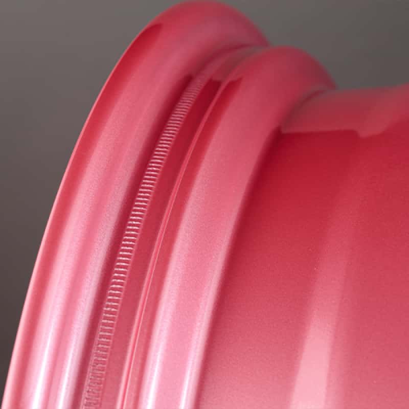 Gram Lights — Gram Lights 57CR 18x9.5 +40 5x100 Sakura Pink Wheel (w/ Center Cap & No. 21 BK Air Valve) - view 2