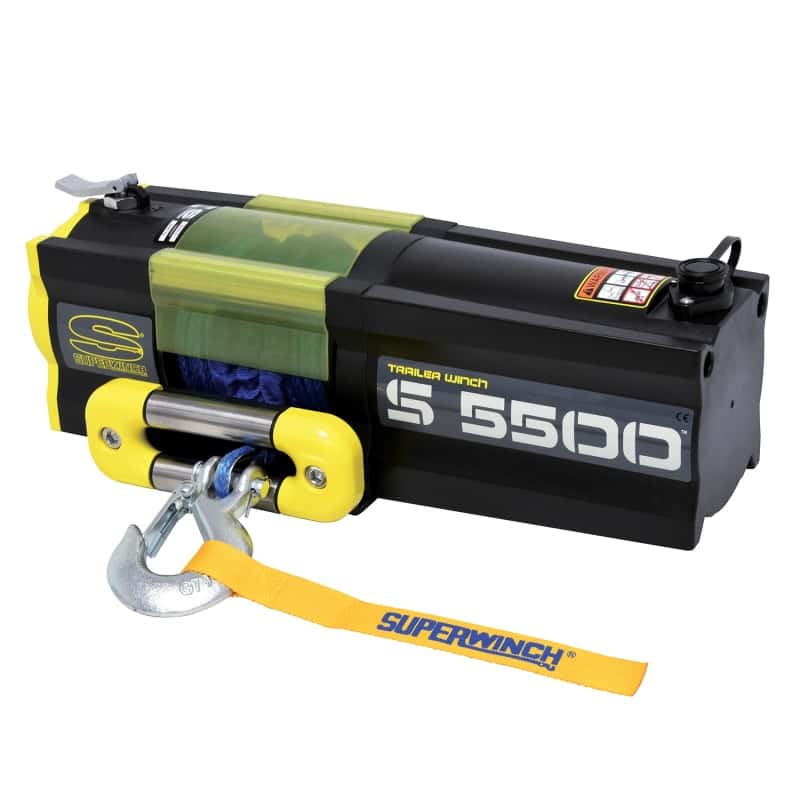 Superwinch — Superwinch 5500 LBS 12V DC 1/4in x 60ft Synthetic Rope S5500 Winch
Winch - view 1