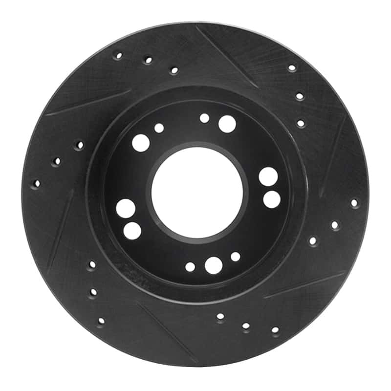 R1 Concepts — R1 90-05 Chrysler SEBRING Front Left Drilled & Slotted Black Brake Rotor
R1 Brake Rotor Drill - view 5