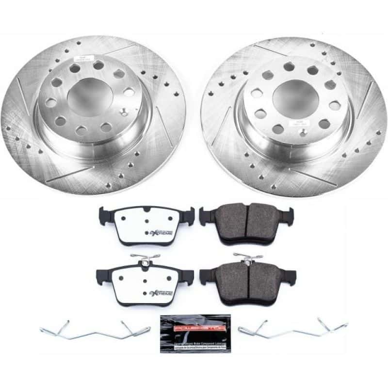 PowerStop — Power Stop 15-18 Audi A3 Rear Z26 Street Warrior Brake Kit - view 1