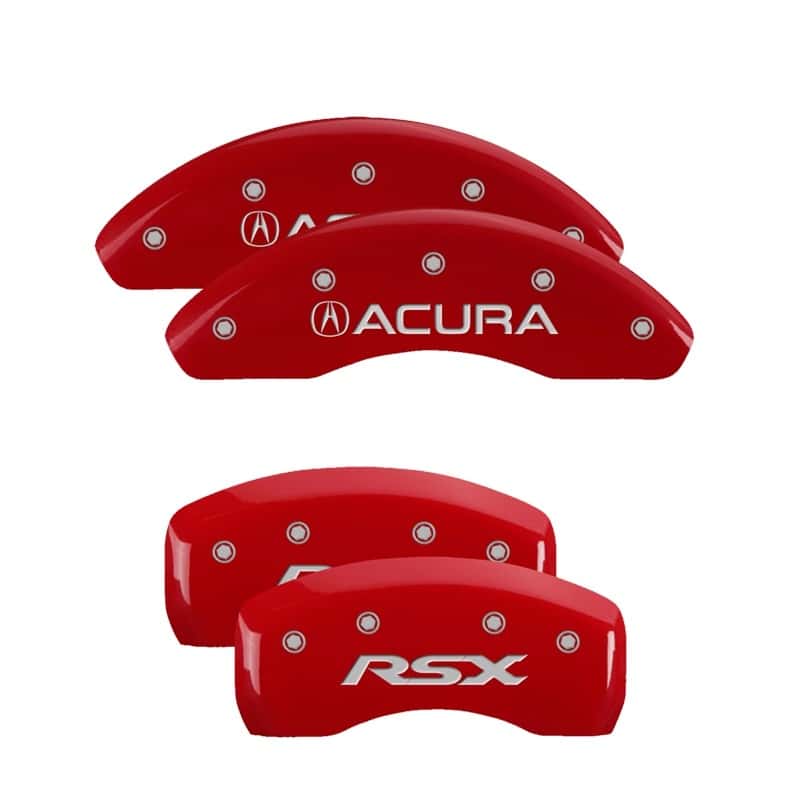 MGP — MGP 4 Caliper Covers Engraved Front Acura Engraved Rear RSX Red finish silver ch
Caliper Covers - view 1