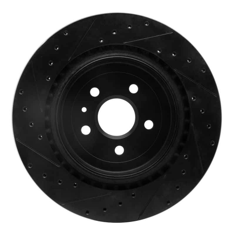 R1 Concepts — R1 09-24 Cadillac CTS Rear Right Drilled & Slotted Black Brake Rotor
R1 Brake Rotor Drill - view 5