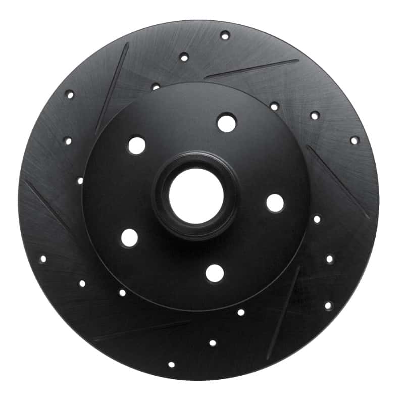R1 Concepts — R1 79-85 Volkswagen Vanagon Front Left Drilled & Slotted Black Brake Rotor
R1 Brake Rotor Drill - view 1
