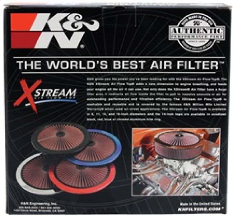 K&N Engineering — K&N X-Stream Top Filter Only 11in - Black - view 5