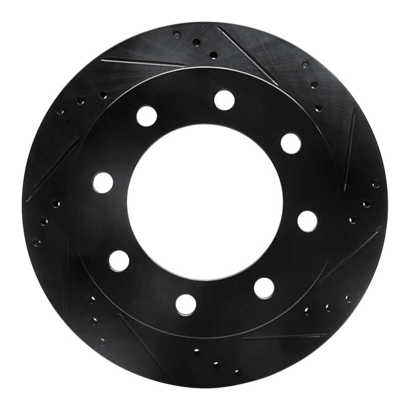 R1 Concepts — R1 99-05 Ford F-350 Super Duty 2WD Rear Right Drilled & Slotted Black Brake Rotor
R1 Brake Rotor Drill - view 1