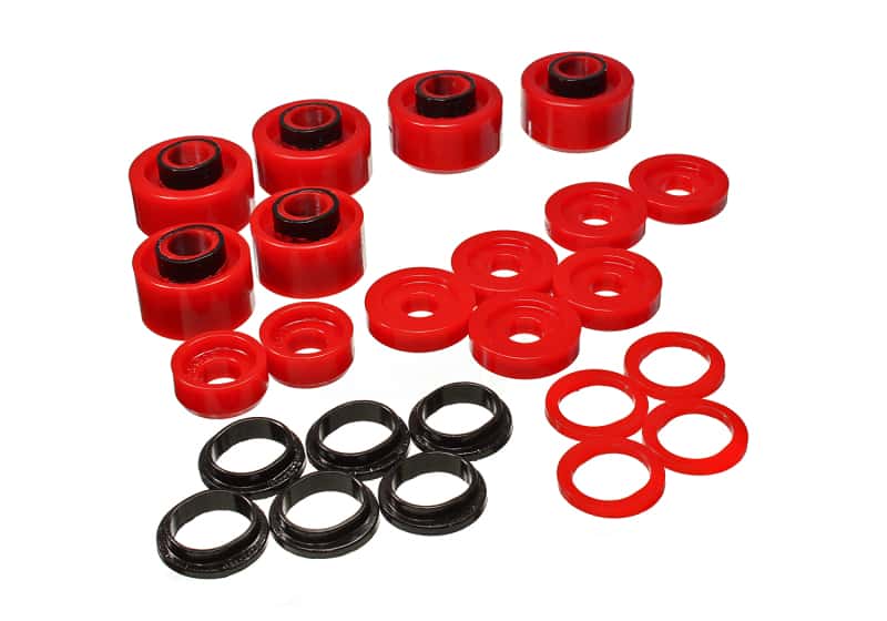 Energy Suspension — Energy Suspension 05-07 Ford F250/F350 2/4WD Red Body Mount Set
BodyMntBshKt - view 3